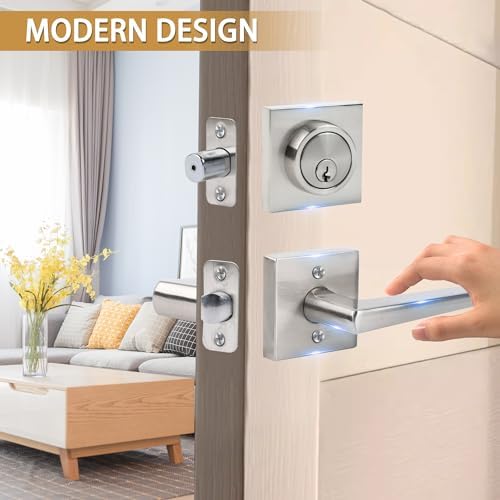 Front Door Lock Set with Deadbolt