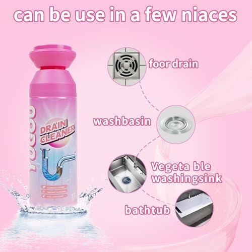 Yugou Foaming Drain Cleaner Sink Bathtub Clog Remover