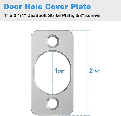 3-Piece Strike Plate Set 1 x 225 Satin Nickel