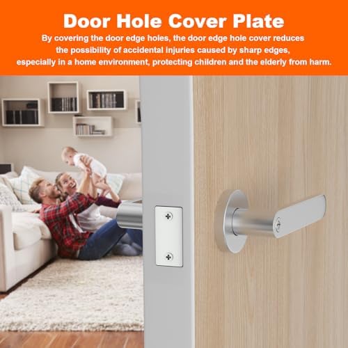 protects your door with its sturdy edge hole filler plate HomeInn