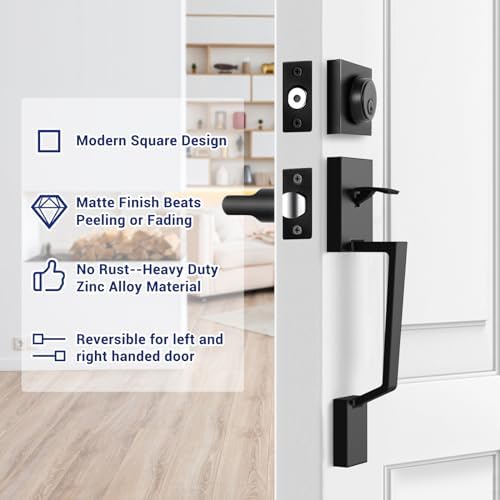 Sturdy Front Door Lock Set for Entryways
