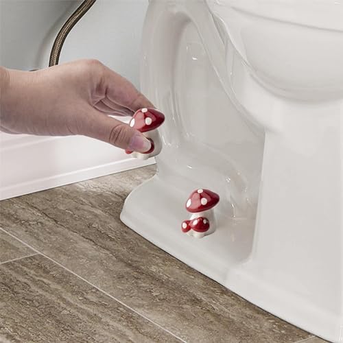 Red Mushroom Toilet Floor Bolt Covers