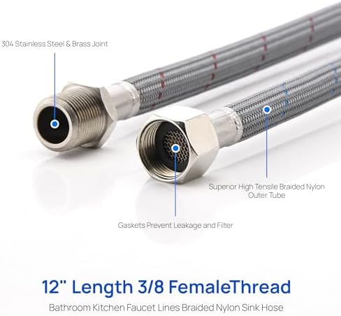 Faucet Extension Hose for Kitchen Bathroom