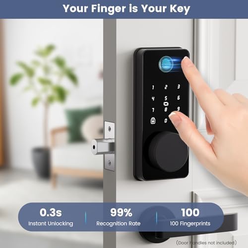 Fingerprint Door Lock with Keypad Smart Deadbolt Easy to Install