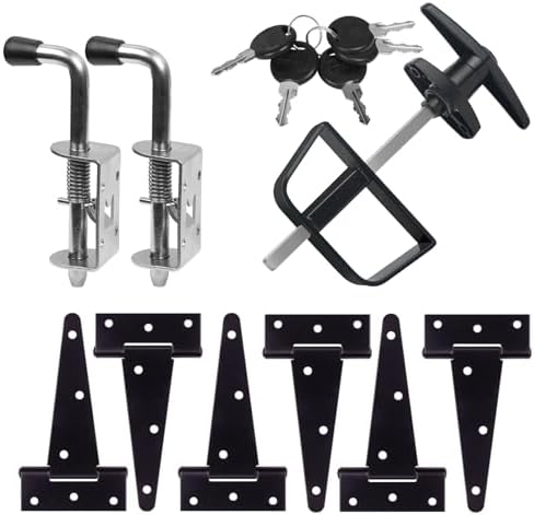 Secure shed door hardware set with premium quality