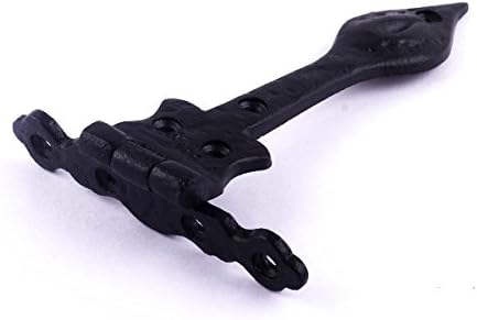 Black Wrought Iron Strap Hinges