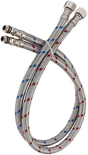 BWE 16-Inch Stainless Steel Faucet Supply Hose