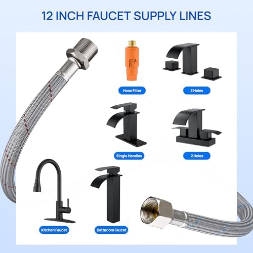 Faucet Extension Hose for Kitchen Bathroom