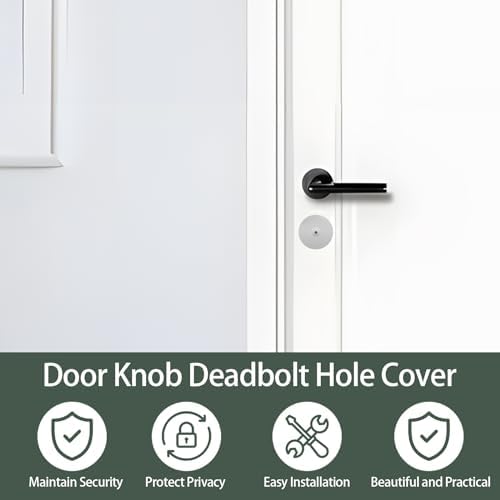Stainless Steel Door Knob Hole Covers - Durable for Home Security