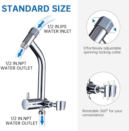 Durable versatile shower valve for USA