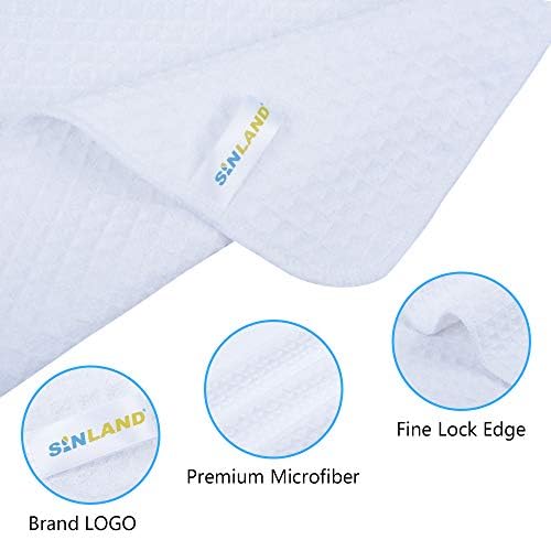 SINLAND 3Pack Microfiber Dish Towels
