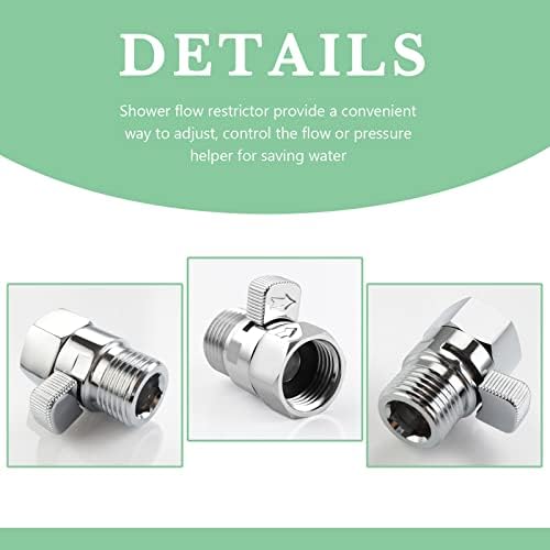 Perfect Fit Shower Regulator - Easy Flow Control for Chrome Brass Head