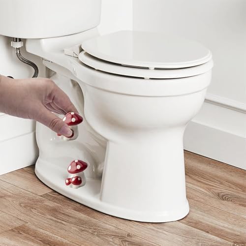 Red Mushroom Toilet Floor Bolt Covers