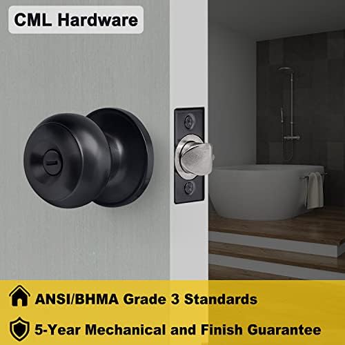 Premium Matte Black Door Knob