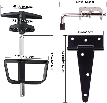 Secure shed door hardware set with premium quality