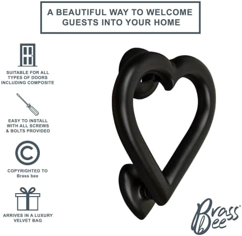 Stylish Heart Door Knocker