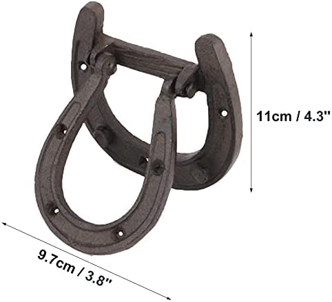 LXLA Horseshoe Cast Iron Door Knocker
