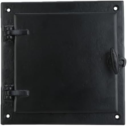 Stylish Black Cast Iron Door Grill