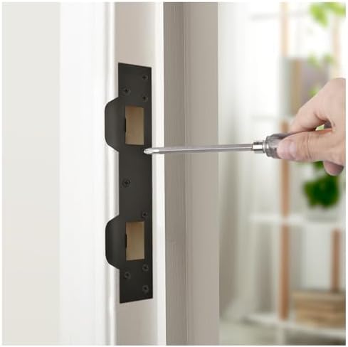 NUK3Y SP550 Door Strike for 5-12 inch Holes Matte Black
