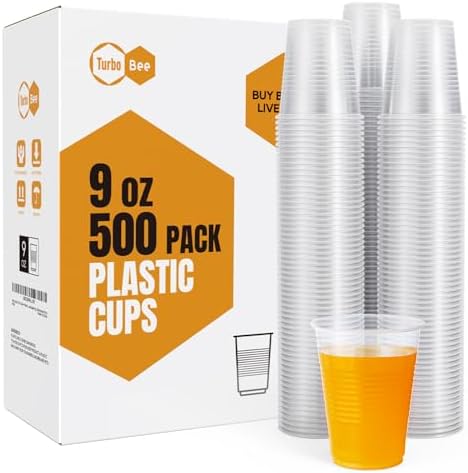 Turbo Bee 500-Pack 9oz Disposable Cups