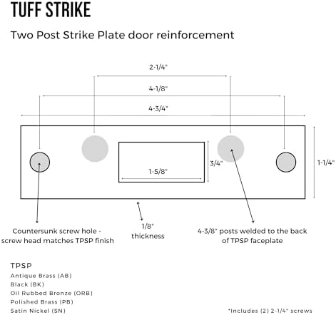 TUFF STRIKE Door Reinforcement Strengthen Your Door