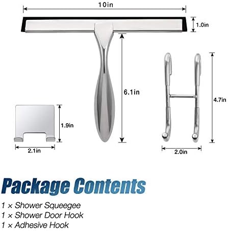 Simtive 10-Inch Shower Squeegee Set Effortless Cleaning