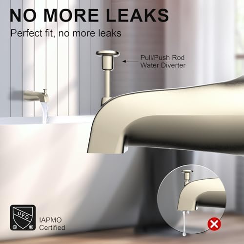 Gold Hao 5 Faucet with Diverter Wall Mounted Zinc Nickel Finish