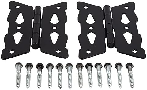National Hardware N109-218 Decorative Butterfly Hinges in Black