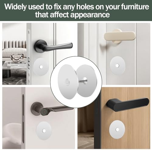 Stainless Steel Door Knob Hole Covers - Durable for Home Security