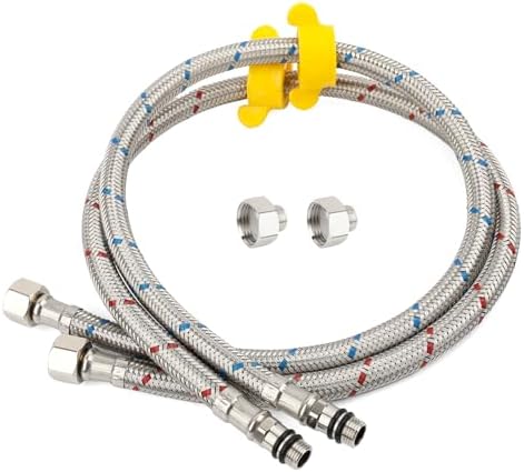 Klabb 32-Inch 38 BSP Faucet Hose Pair