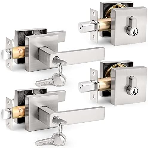 Probrico Square Entry Levers and Deadbolts_combo_pack