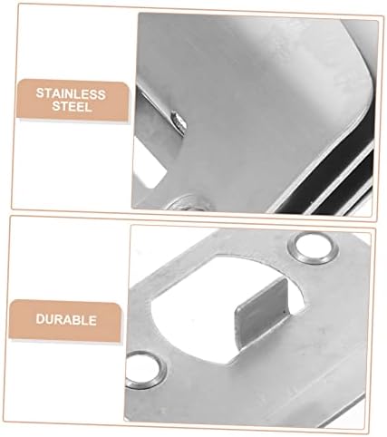 12-Piece Stainless Steel Door Plate Kit for Home Security