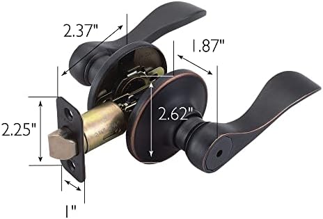 Design House 700534 Springdale Privacy Door Lever - Oil Rubbed Bronze