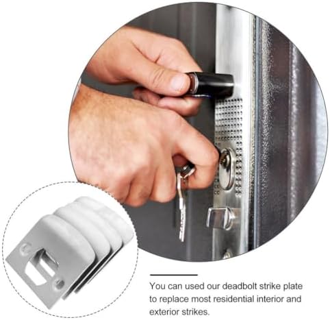 10PCS Stainless Steel Door Strike Plate Kit