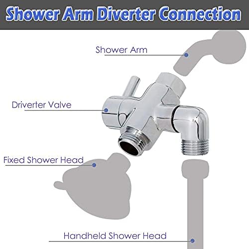 Brass Shower Arm Diverter Valve for Handheld Fixed Shower Head