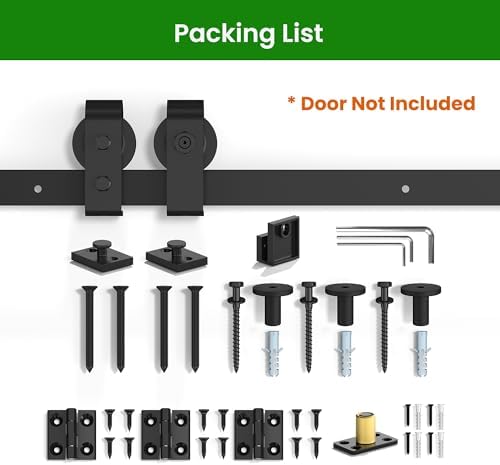 Space-Saving 40 Bifold Sliding Barn Door Hardware Kit