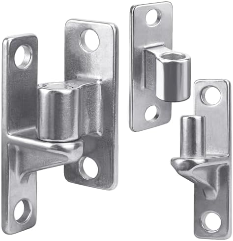 304 Stainless Steel Wall-Mount Gate Hinges Set