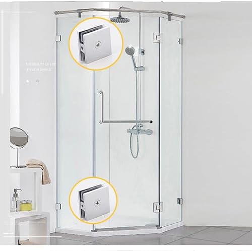 Sturdy Brass Glass Clamp for Bathrooms 516 to 12 Glass Thickness