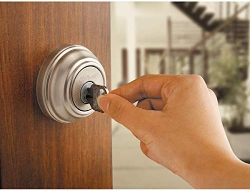 Kwikset Juno Knockout Knob Single Cylinder Deadbolt Combo with Microban in Satin Nickel