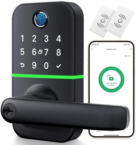 KUCACCI Smart Door Lock with Keypad - Fingerprint Secure