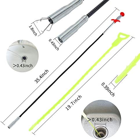 DRPEN Flexible Grabber Claw Tool - Sink Drainer Auger