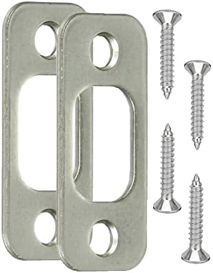 Ultra-Durable 2-Pack Door Strike Plate