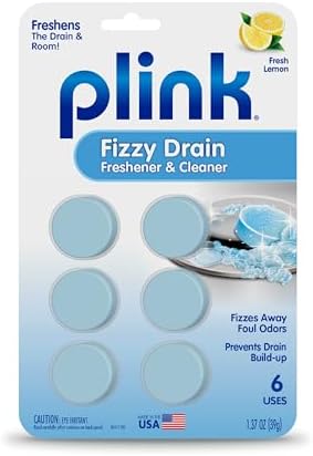 Plink Fizzy Drain Freshener and Cleaner Deodorizing Escape for Smoother Sinks