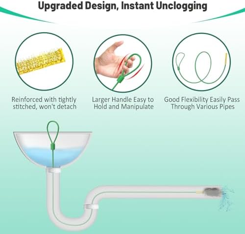 Kellys Collection 5-Pack Metal Drain Snake Hair Clog Remover with nylon Coating