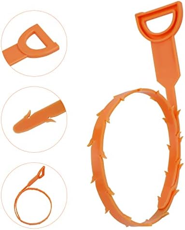 Efficient Verified Drain Clog Remover Tool Set Include 5 Plastic 1 Stainless Steel