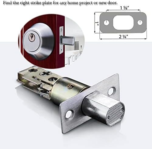 Ultra-Durable 2-Pack Door Strike Plate