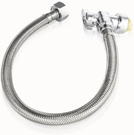 GUOFIS Stainless Steel Faucet Connector 12 Faucet Angle Stop Valve
