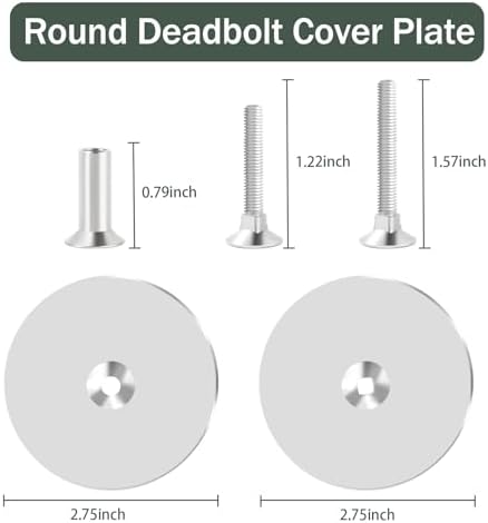 Stainless Steel Door Knob Hole Covers - Durable for Home Security