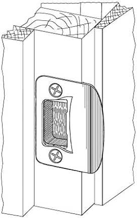 Gator Door Latch Restorer - Strike Plate Satin Nickel