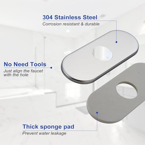 4 Hole Cover for 4 Faucet Chrome